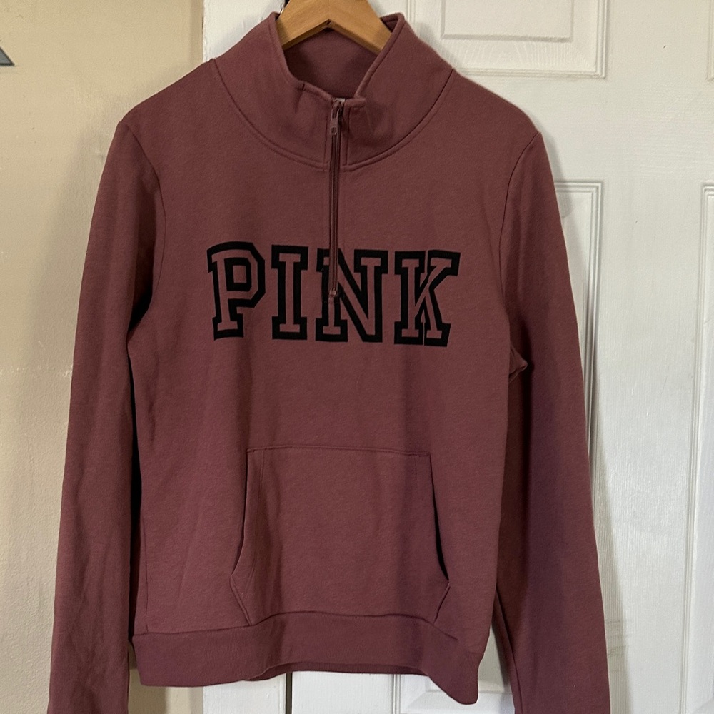 PINK Victoria's Secret Women's Burgundy Cowl Neck Sweater
